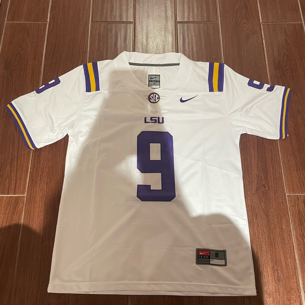 Joe "Burreaux" Burrow LSU White Jerseys L-2XL